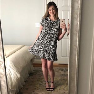 Black and White Print Dress